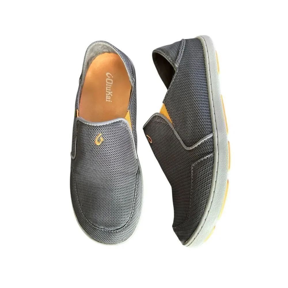 OluKai Men’s Nohea Mesh Slip On Shoe Size 9